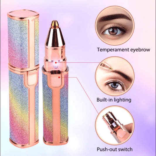 2-in-1 Flawless Eyebrow Trimmer And Facial Hair Remover
