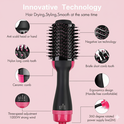3 in 1 Hair Dryer & Volumizing Hot Air Brush