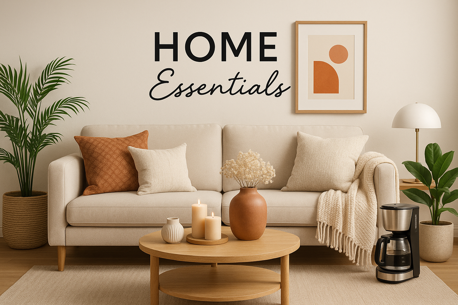 generate a banner image that shows home related products